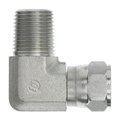 Brennan Industries Hydraulic Adapter 3/4" Male Pipe X 3/4" Female Jic Swivel, 90 deg Elbow 6501-12-12-FG